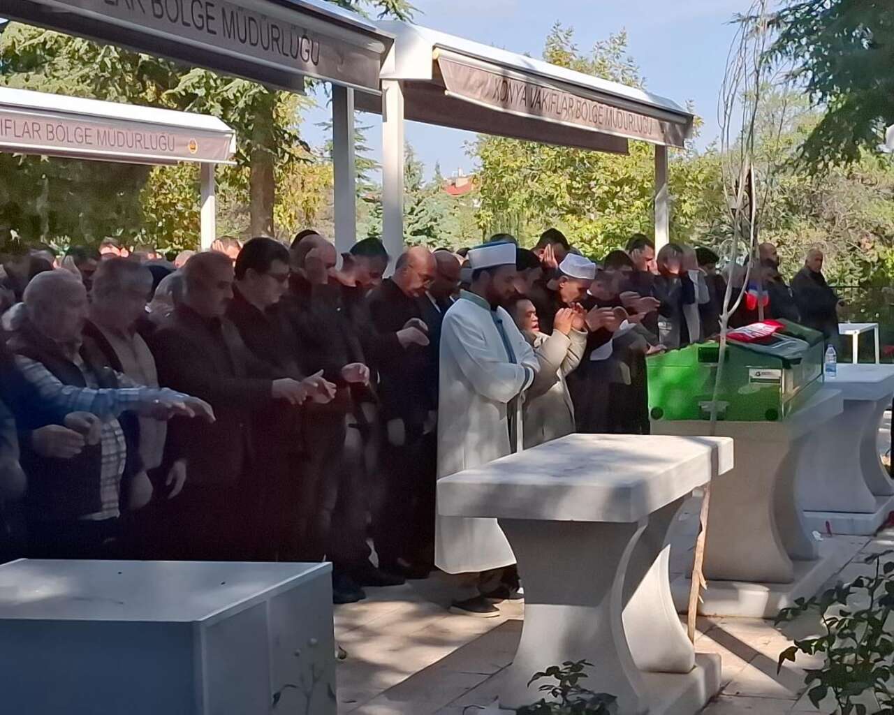 Konya’da yürek yakan veda! Kahvehanede öldürülen İbrahim Aktaş toprağa verildi 1